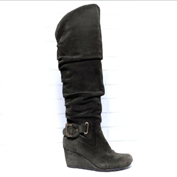 EARTHIES Raphaelle Suede Over the Knee Boots 7.5 - Picture 1 of 9